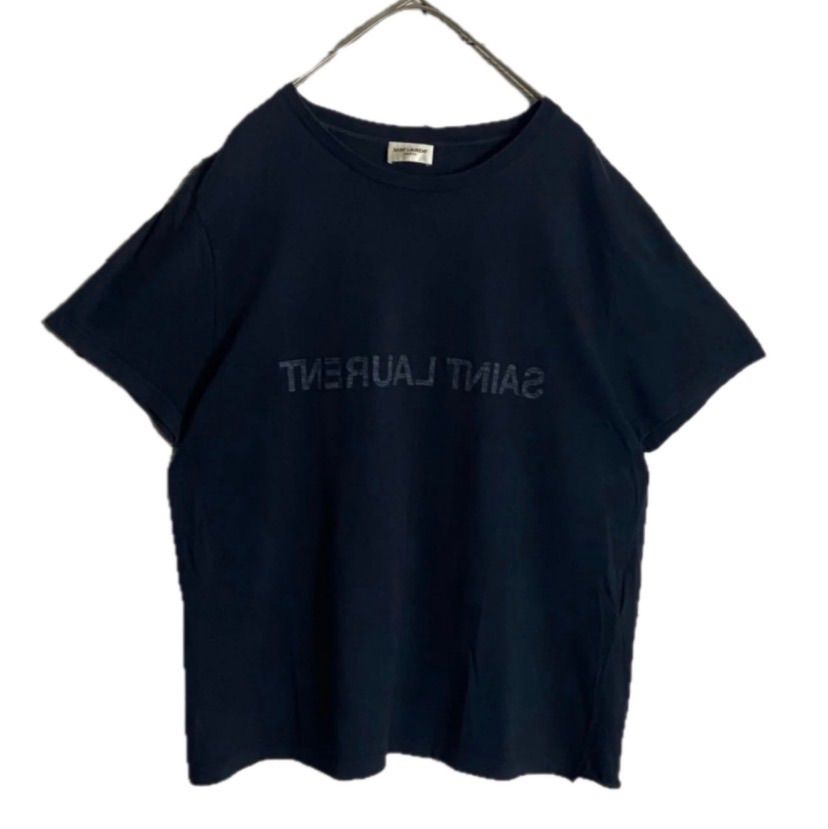 SAINT LAURENT PARIS サンローランパリ リバースーロゴ tシャツ ラウンドネック