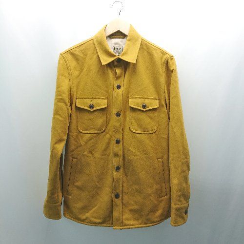 ◇ green label relaxing フロントボタン 胸ポケット カジュアル 秋冬 長袖 ジャケット サイズL イエロー レディース E 【1308290066881】 6,869円