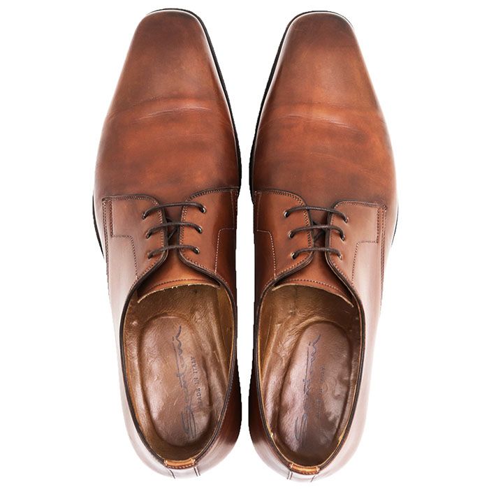 メンズ 【SALE】Santoni サントーニ レザーシューズ サイズ 7h メンズ 