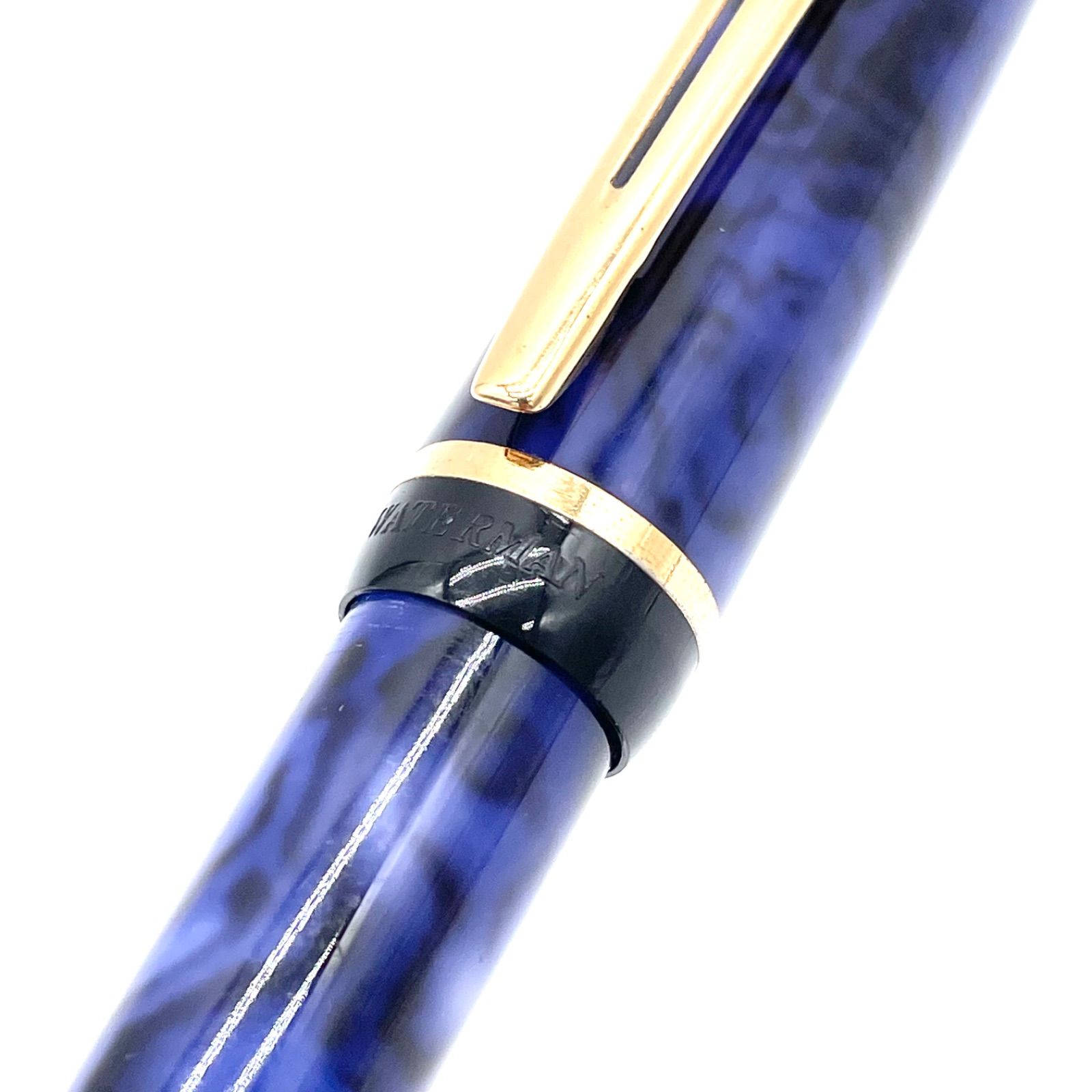 ウォーターマン ボールペン ブルーマーブル WATERMAN 廃盤 希少