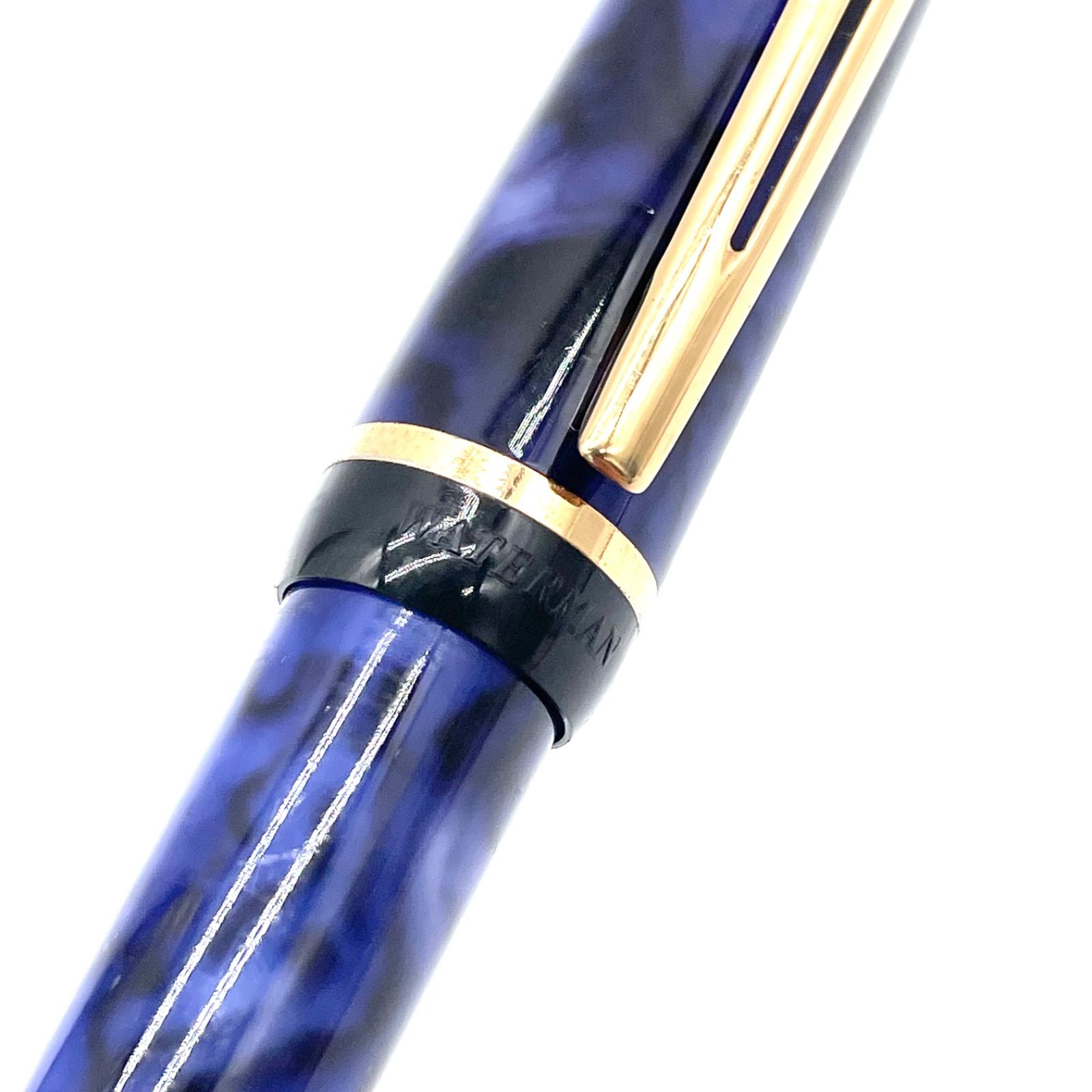 ウォーターマン ボールペン ブルーマーブル WATERMAN 廃盤 希少