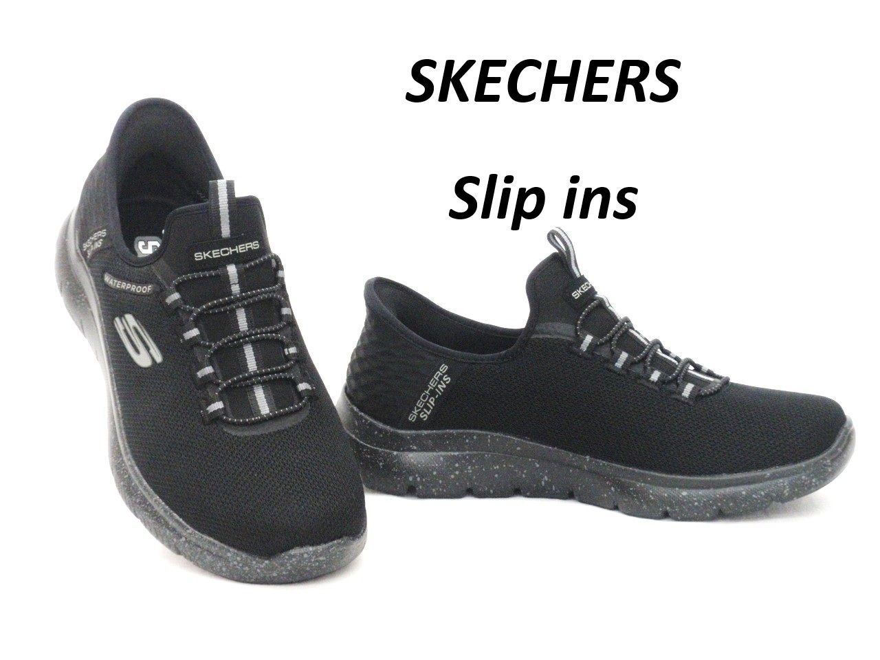 メンズ スケッチャーズ SKECHERS スリップインズ 232962W ブラック 25.0cm(US7) 幅広 ワイド 防水 メモリーフォーム Slip ins MEMORY FOAM
