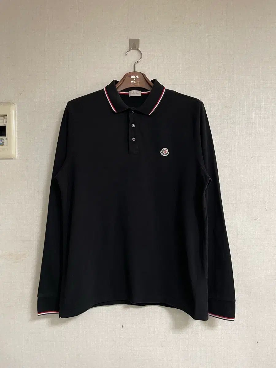 モンクレール ブラック 長袖 カラーTシャツ XL