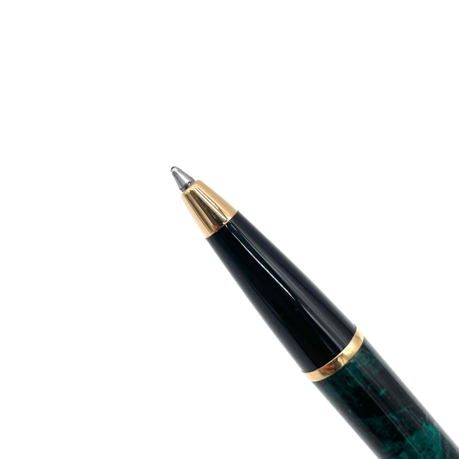 ウォーターマン ボールペン 高級 グリーンマーブル ゴールド フランス