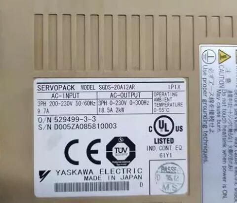 【新品★適格請求書★税込★送料無料】YASKAWA サーボドライバー SGDS-20A12AR 【6ヶ月保証】