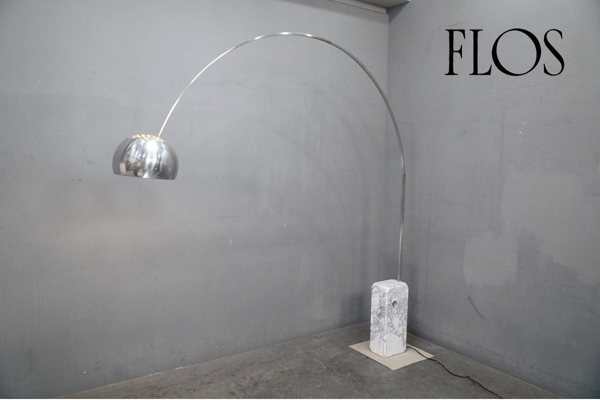 美品 FLOS(フロス) ARCO アルコランプ フロアスタンド 照明 イタリア