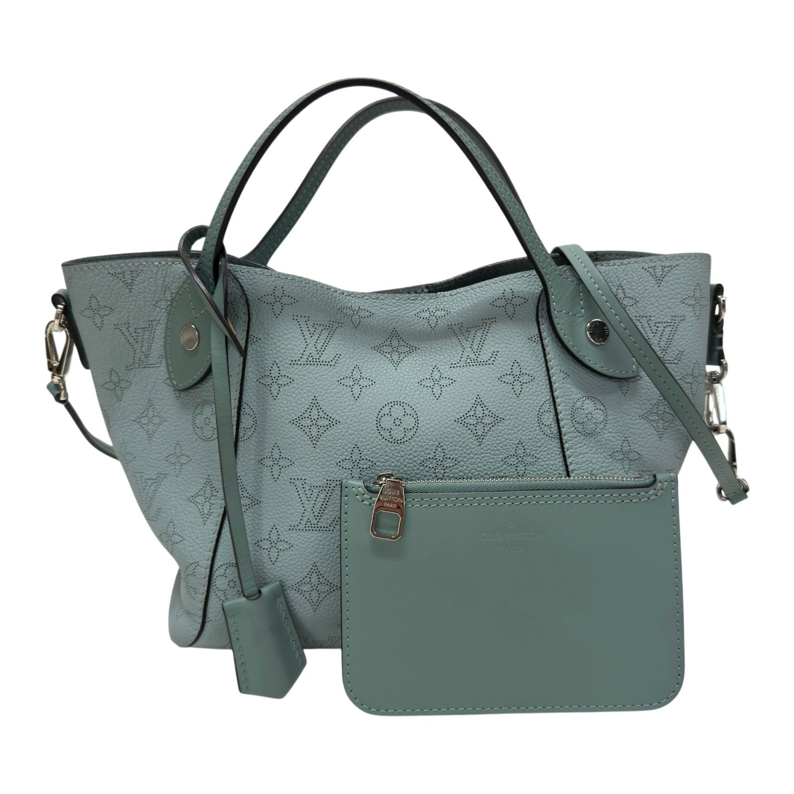 ルイ・ヴィトン LOUIS VUITTON ヒナPM M55905 ヴェールラグーン マヒナ・ライン レディース ハンドバッグ