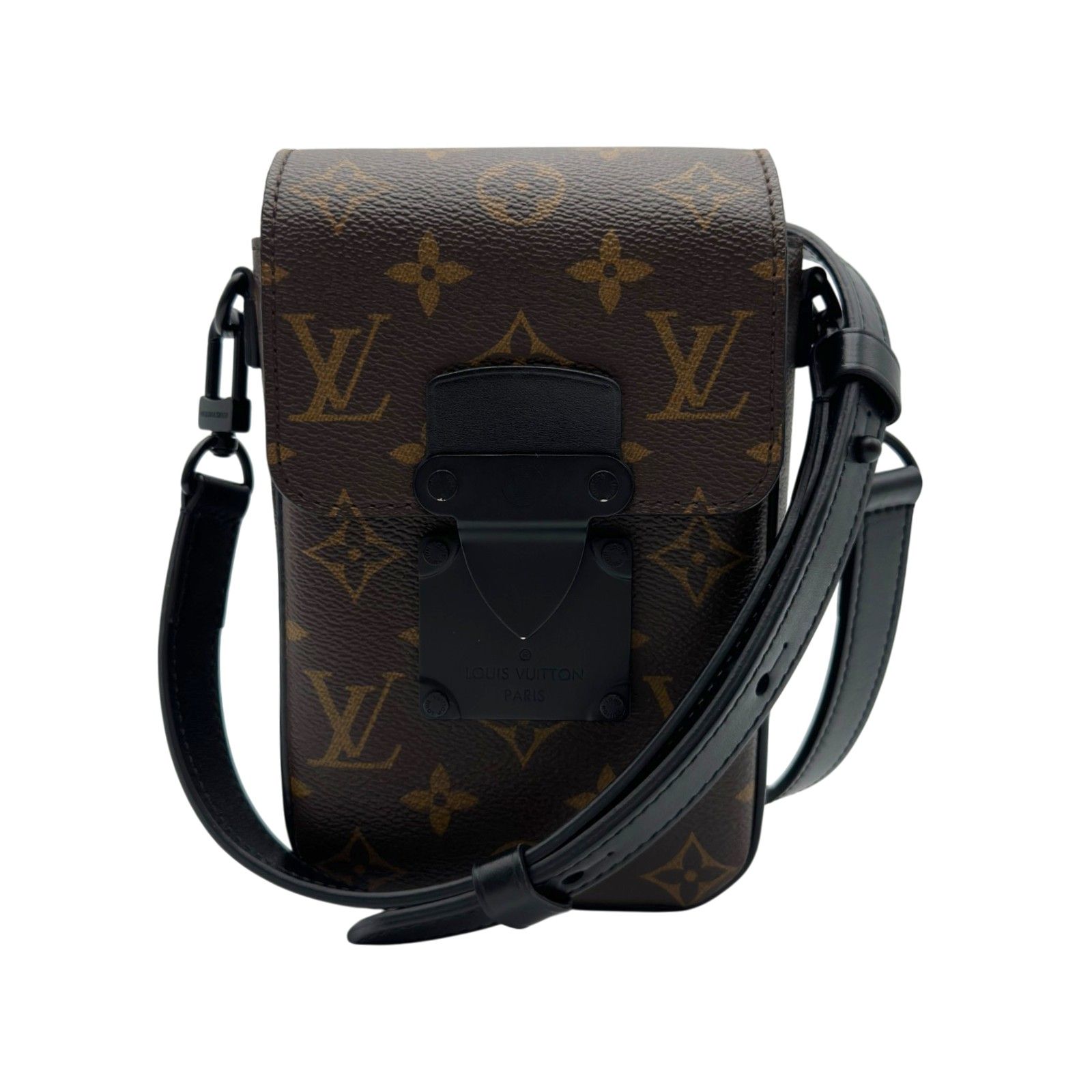 ルイ・ヴィトン LOUIS VUITTON Sロック ヴェルディカル・ウェアラブルウォレット M81522 ブラウン モノグラムマカサー メンズ ショルダーバッグ