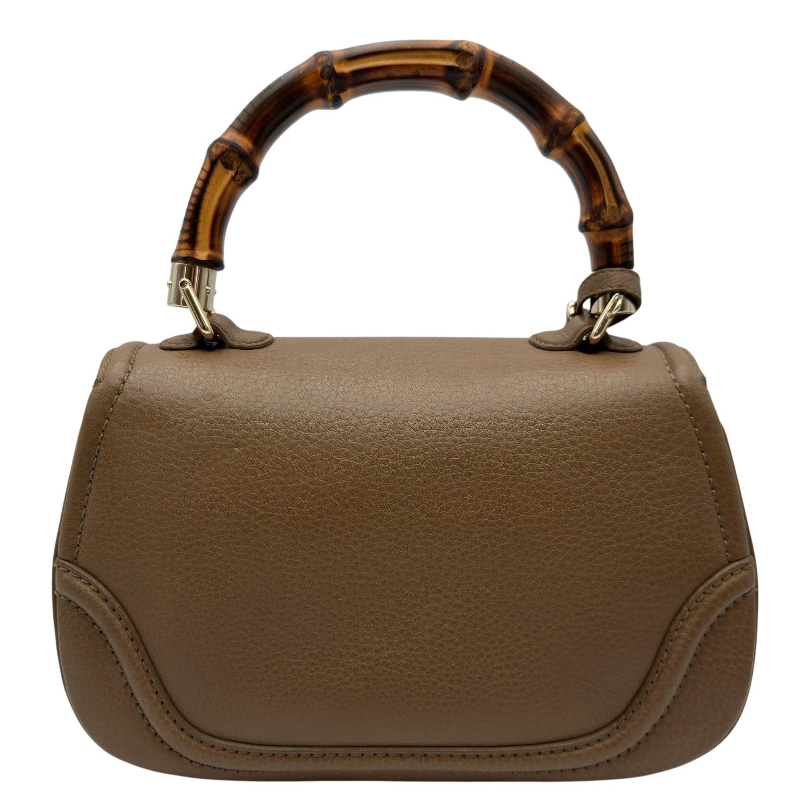 グッチ GUCCI ニューバンブーハンドバッグ 254884 ブラウン レザー