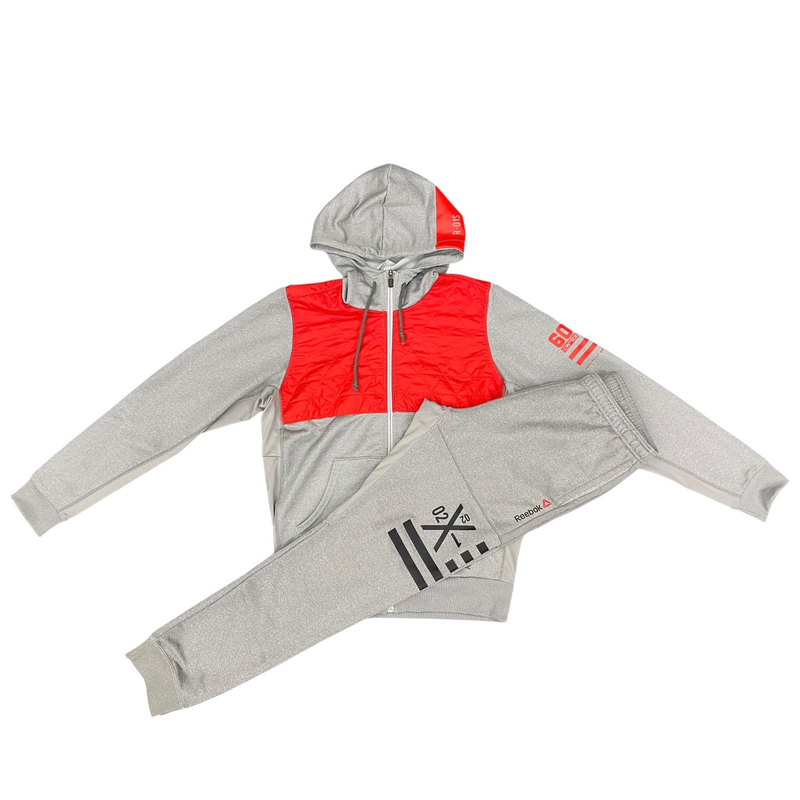 ☆リーボック ワンシリーズWハイブリッドスウェットフルジップパーカー セットアップ REEBOK