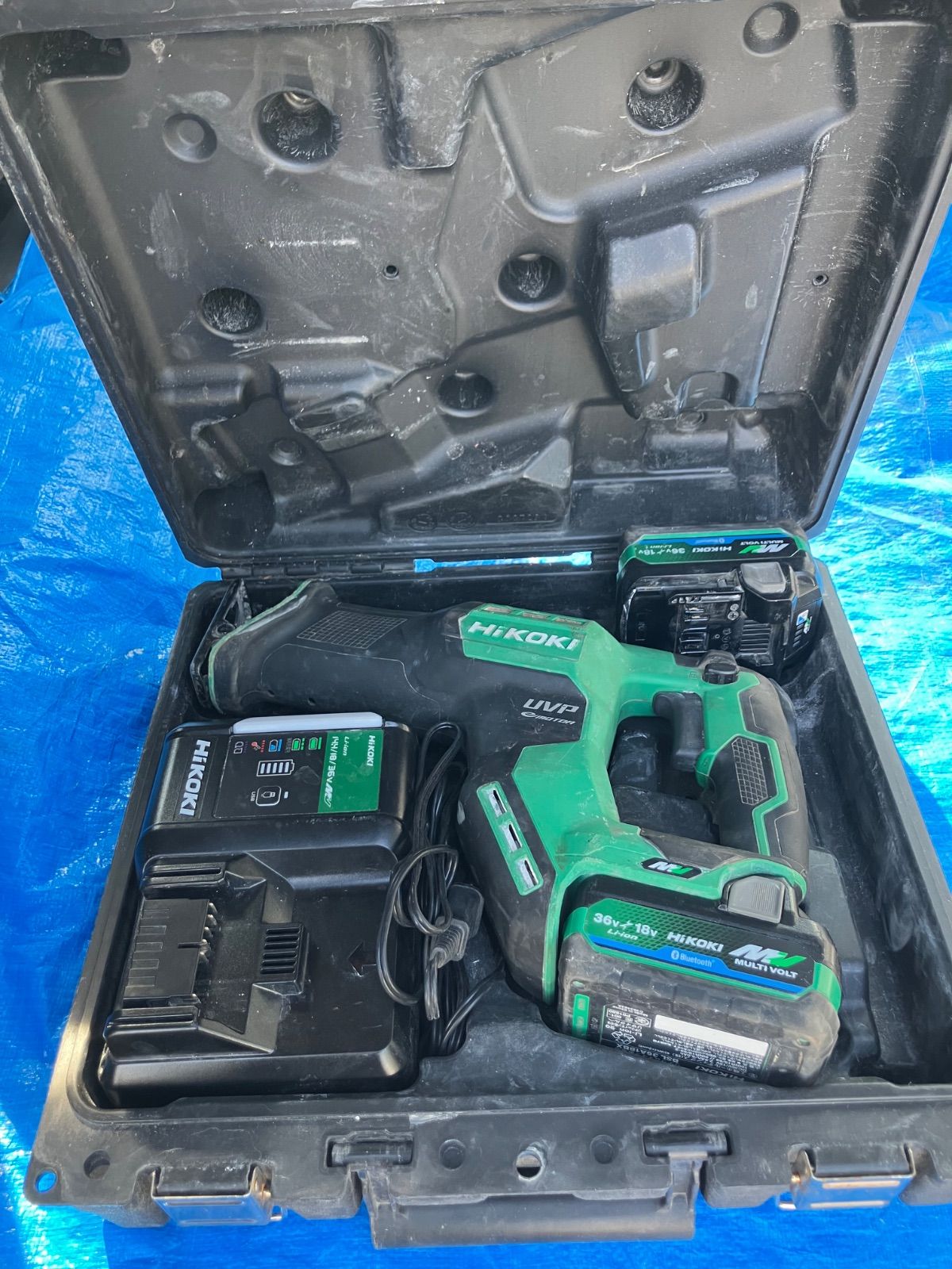 【中古品】HiKOKI ハイコーキ 36V コードレスセーバソー CR36DMA バッテリー2個・充電器付 動作確認済み