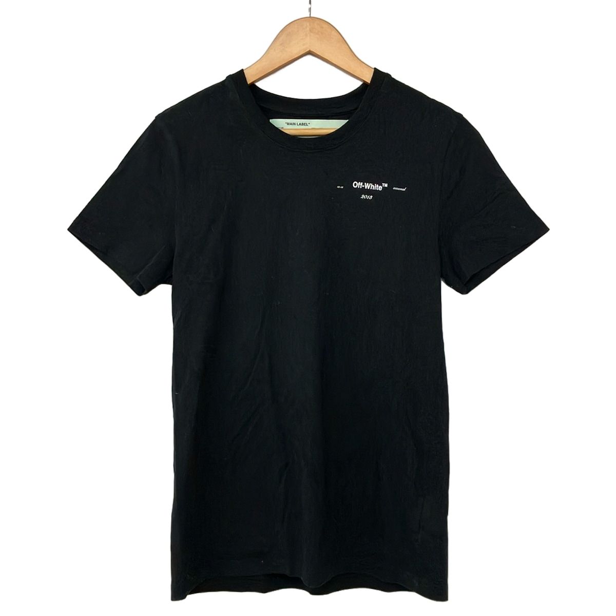 Off-White(オフホワイト) 半袖Tシャツ サイズS レディース 黒×白 エンボス加工