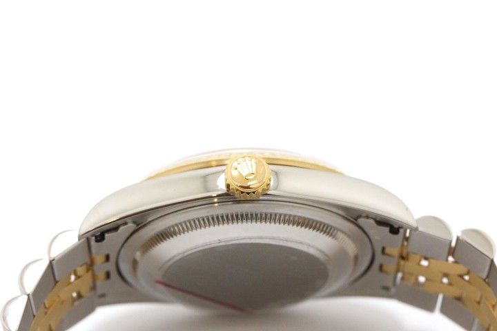 ROLEX ロレックス デイトジャスト36 16233 腕時計 ウォッチ YG イエローゴールド SS ステンレススチール 自動巻き U番 ホワイトローマ文字盤 メンズ【中古】460