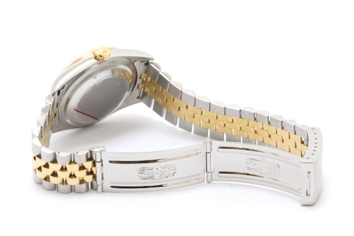 ROLEX ロレックス デイトジャスト36 16233 腕時計 ウォッチ YG イエローゴールド SS ステンレススチール 自動巻き U番 ホワイトローマ文字盤 メンズ【中古】460