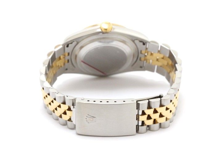 ROLEX ロレックス デイトジャスト36 16233 腕時計 ウォッチ YG イエローゴールド SS ステンレススチール 自動巻き U番 ホワイトローマ文字盤 メンズ【中古】460