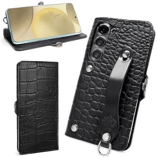 【売り切り】 EFGS GalaxyS24との互換性あり 手帳型 ケース エンボスクロコ ブラック MSポケット 【右開き】 galaxys24 s24 TPU 手帳 ケース レザー ギャラクシー カバー docomo SC-51E au S 6b91e352