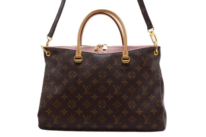 LOUIS VUITTON ルイ・ヴィトン バッグ パラス モノグラム ローズプードル M43400 トートバッグ モノグラムキャンバス ブラウン レディース【中古】460