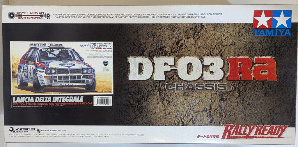 タミヤ 1/10 電動RC・4WDラリーカー ランチア デルタ インテグラーレ DF 03 Ra CHASSIS 58446