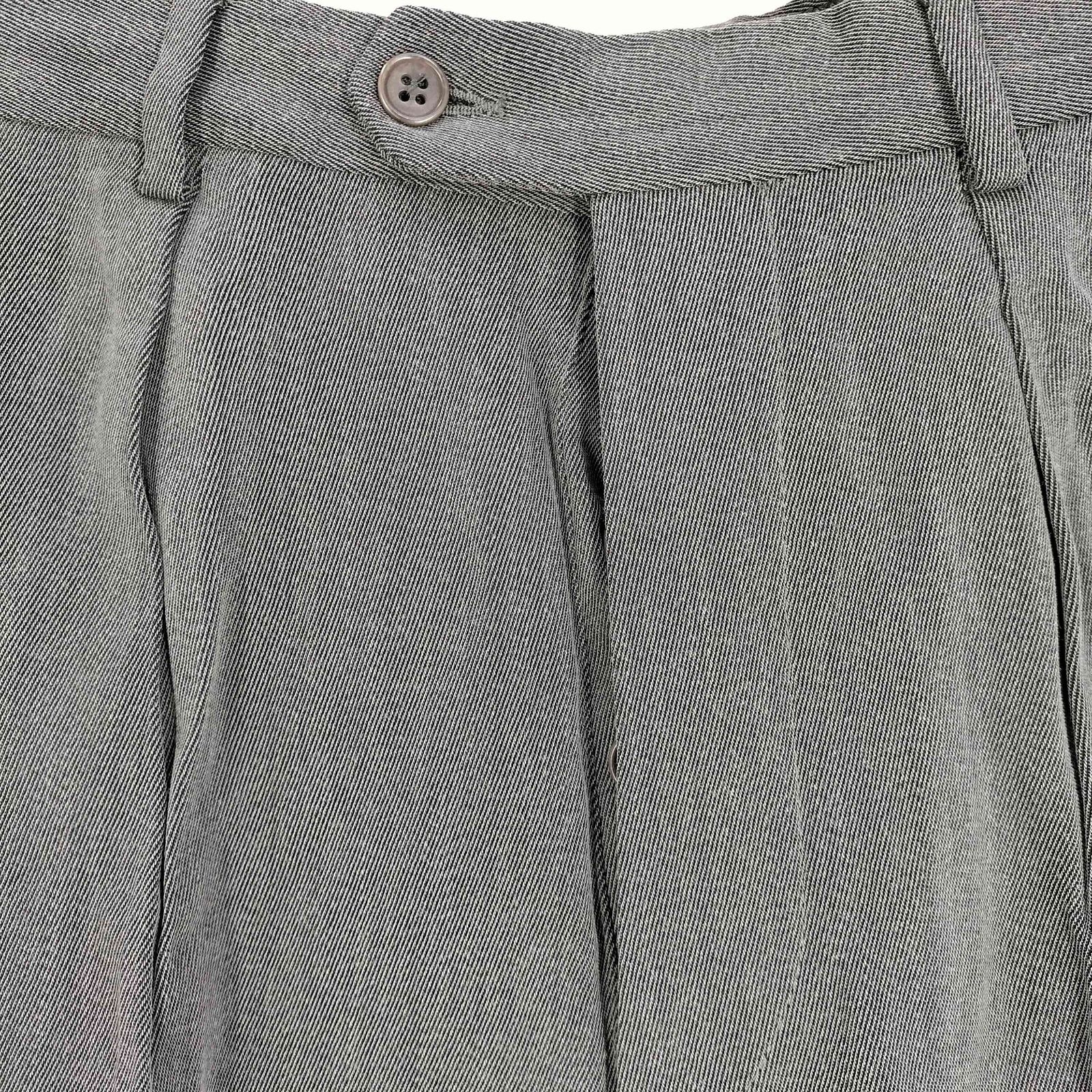 emporio armani 90s ワイドスラックス　グレー エンポリオアルマーニ EMPORIO ARMANI 80~90s イタリア製 ウール混