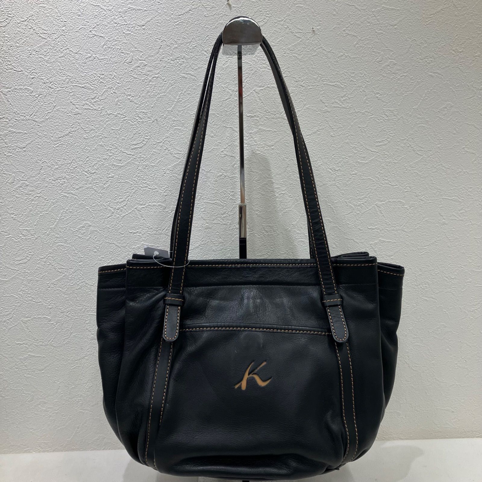 3283 Kitamura キタムラ レザー 革 トートバッグ ハンドバッグ 肩掛け 