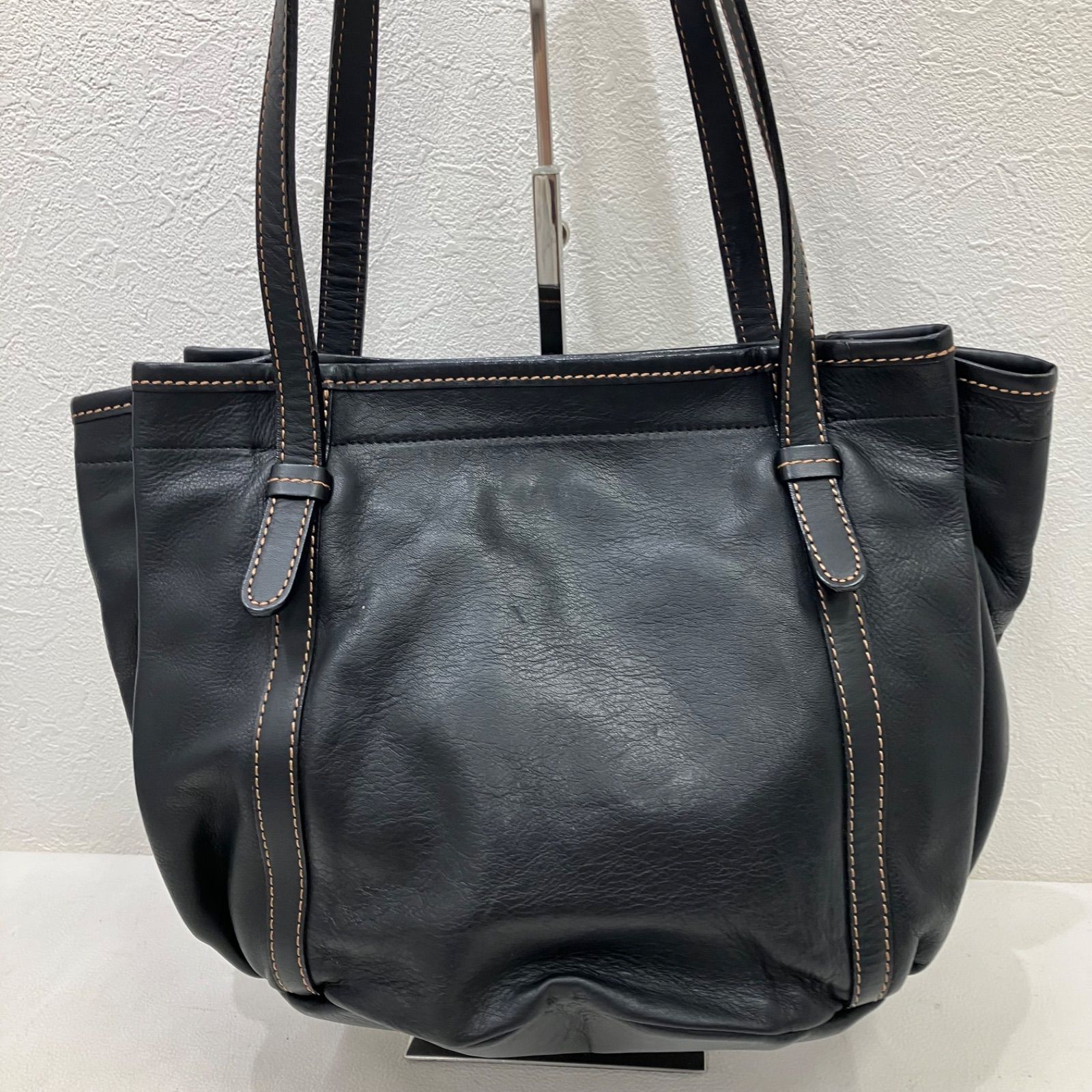 3283 Kitamura キタムラ レザー 革 トートバッグ ハンドバッグ 肩掛け 