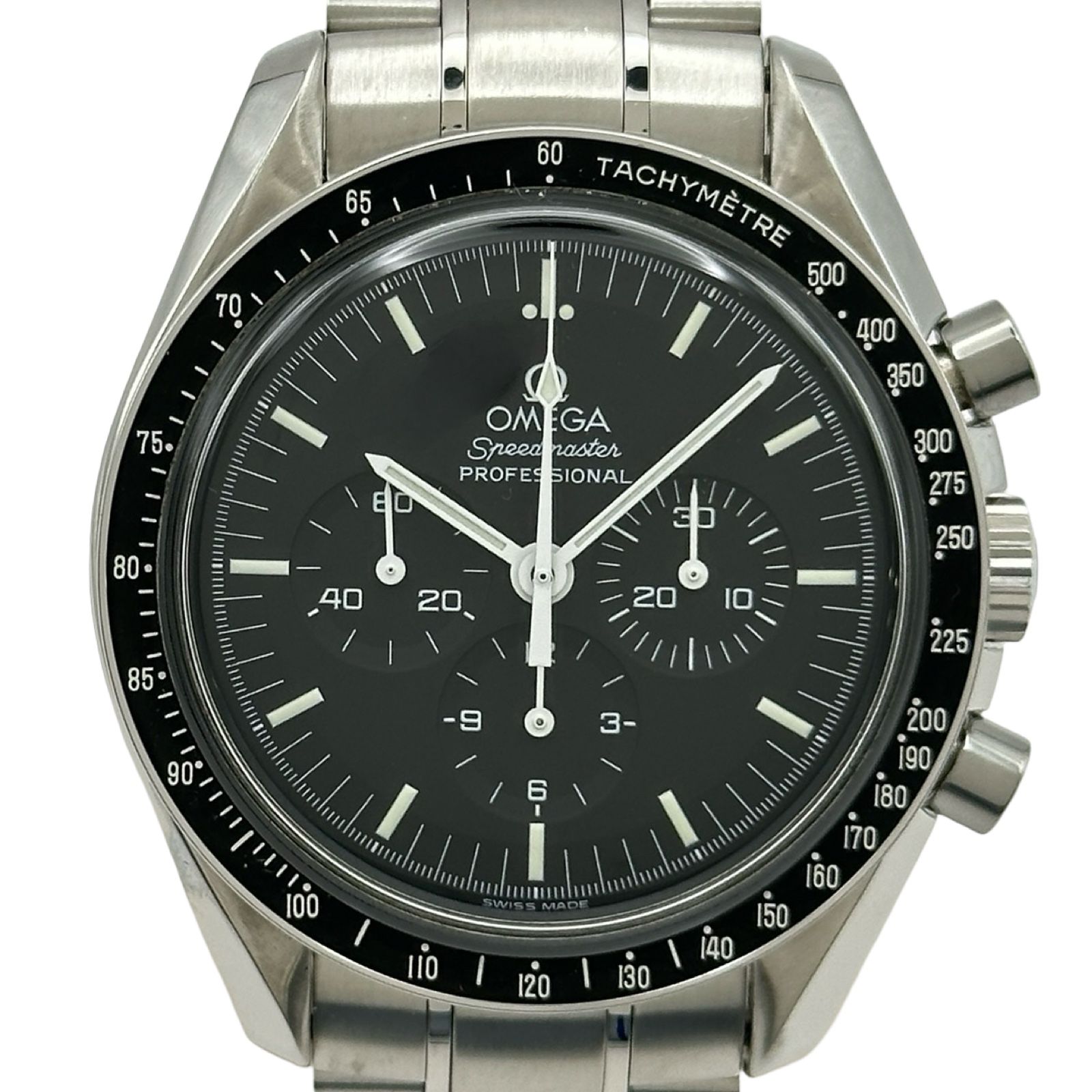 オメガ OMEGA スピードマスタープロフェッショナル銀河鉄道999モデル 3571.50 ブラック ステンレススチール 手巻き メンズ 腕時計