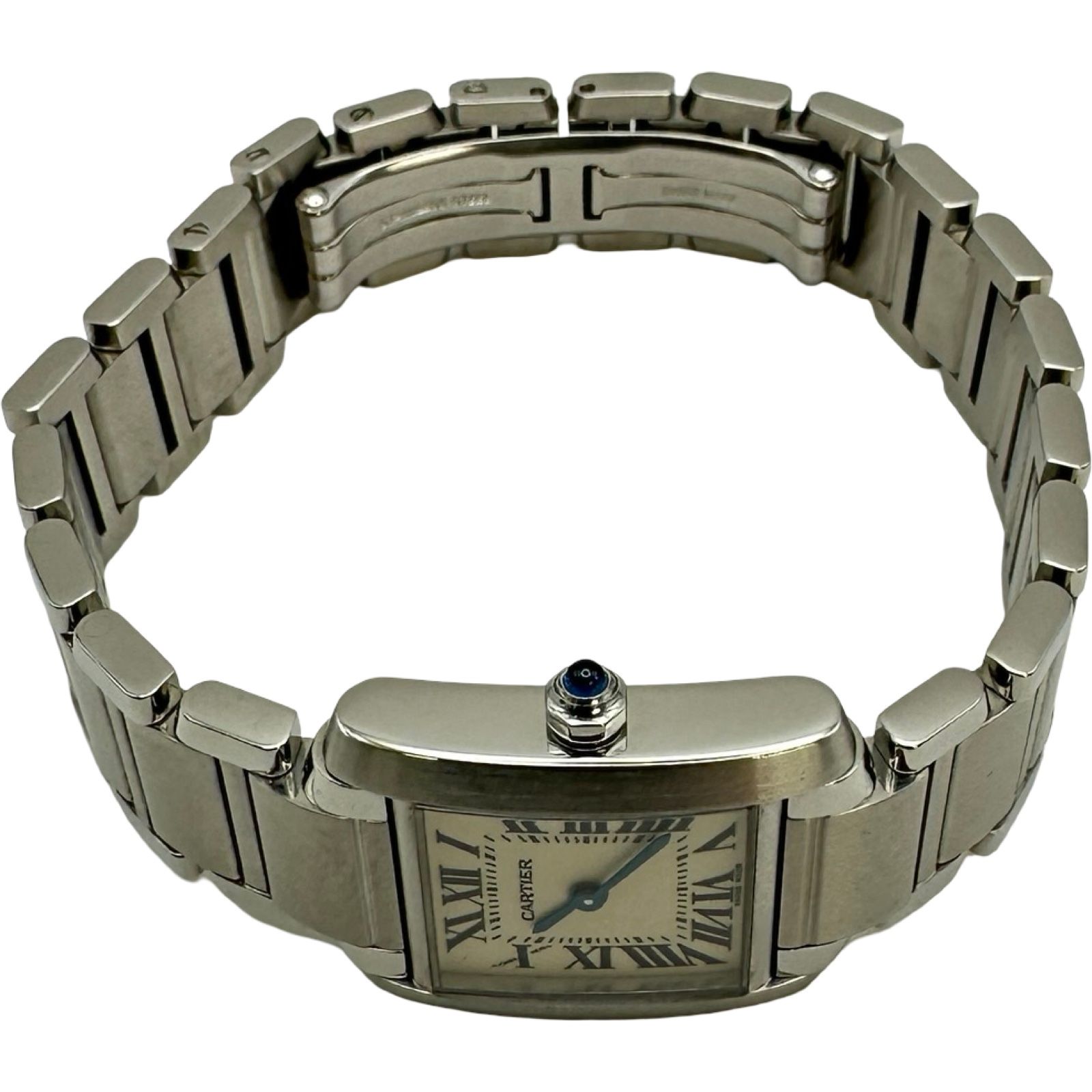 カルティエ Cartier タンクフランセーズ SM W51008Q3 シルバー 