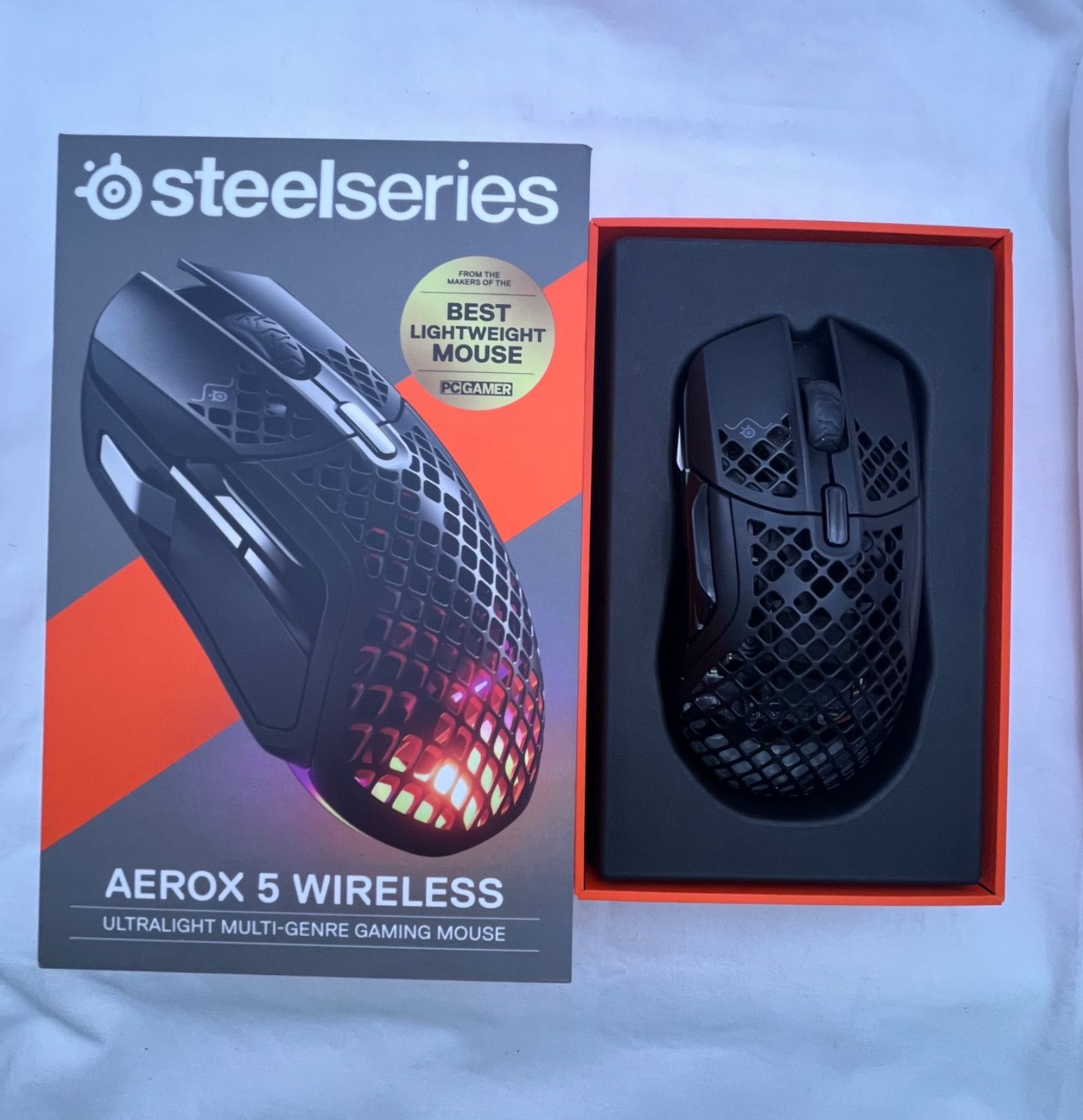 ▽SteelSeries　スティールシリーズ　Aerox 5　軽量ワイヤレスゲーミングマウス　M-00025　11005