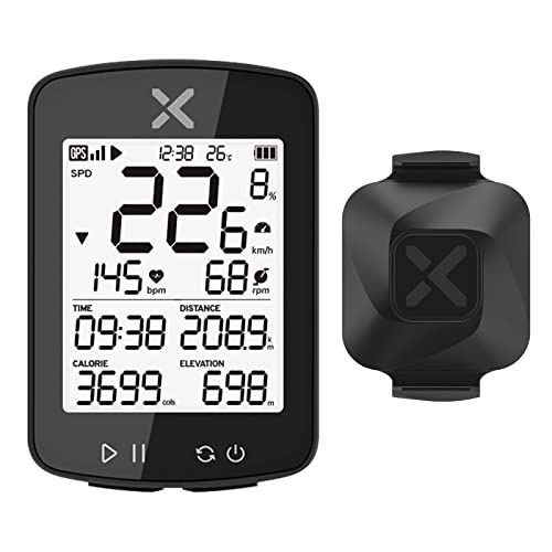 XOSS GPS サイクルコンピュータ セット サイコン GPS 無線 スピード ケイデンスセンサー ワイヤレス Bluetooth ANT+対応 shu 6a8b8d90