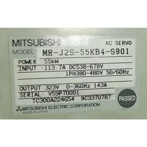 【新品 ★送料無料 】 MITSUBISHI 三菱電機 MR-J2S-55KB4-S901 サーボアンプ【6ヶ月保証】