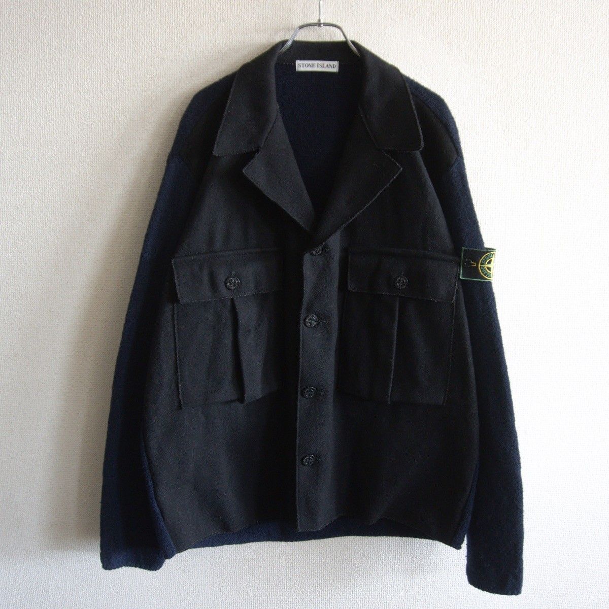 1994AW】STONE ISLAND【KNIT JACKET】M 90s ニットジャケット ストーン 