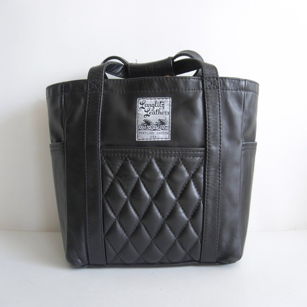 美品】Langlitz Leathers【Small Tote Bag Padded Pocket W/Lining