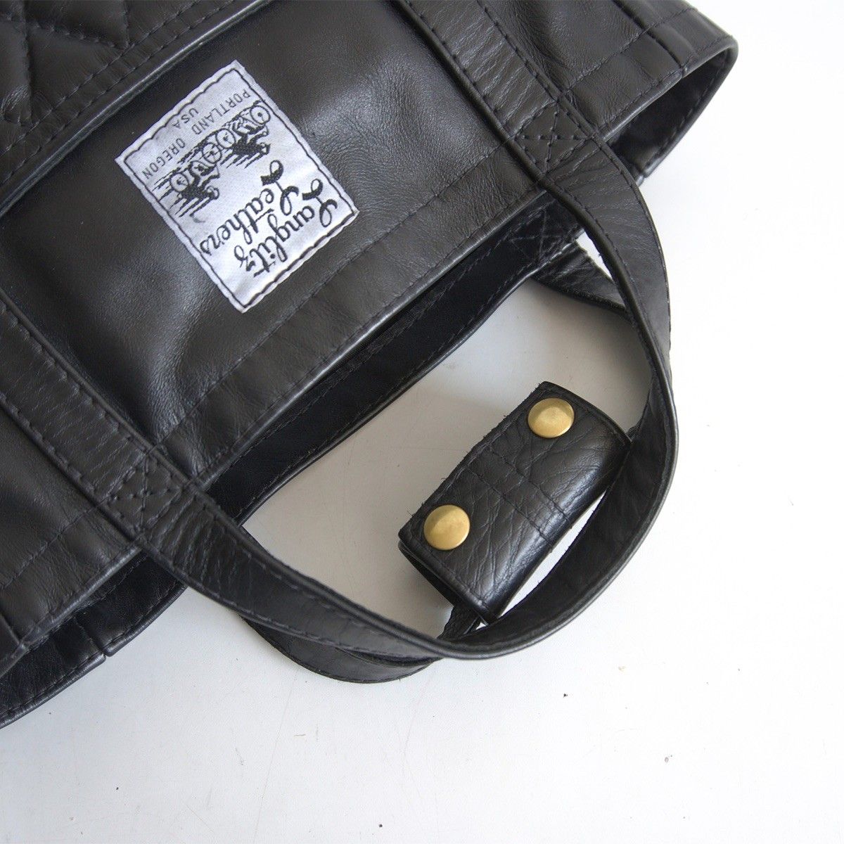 美品】Langlitz Leathers【Small Tote Bag Padded Pocket W/Lining