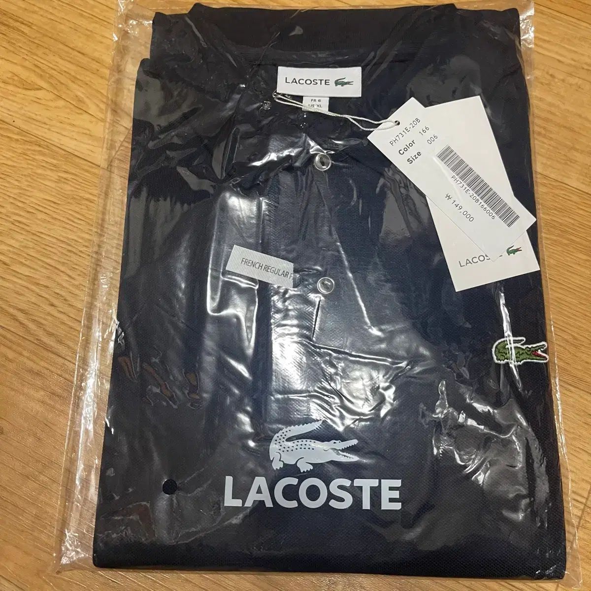 ラコステ カラーTシャツ 半袖 フレンチレギュラーフィット ネイビー 110サイズ (6サイズ)