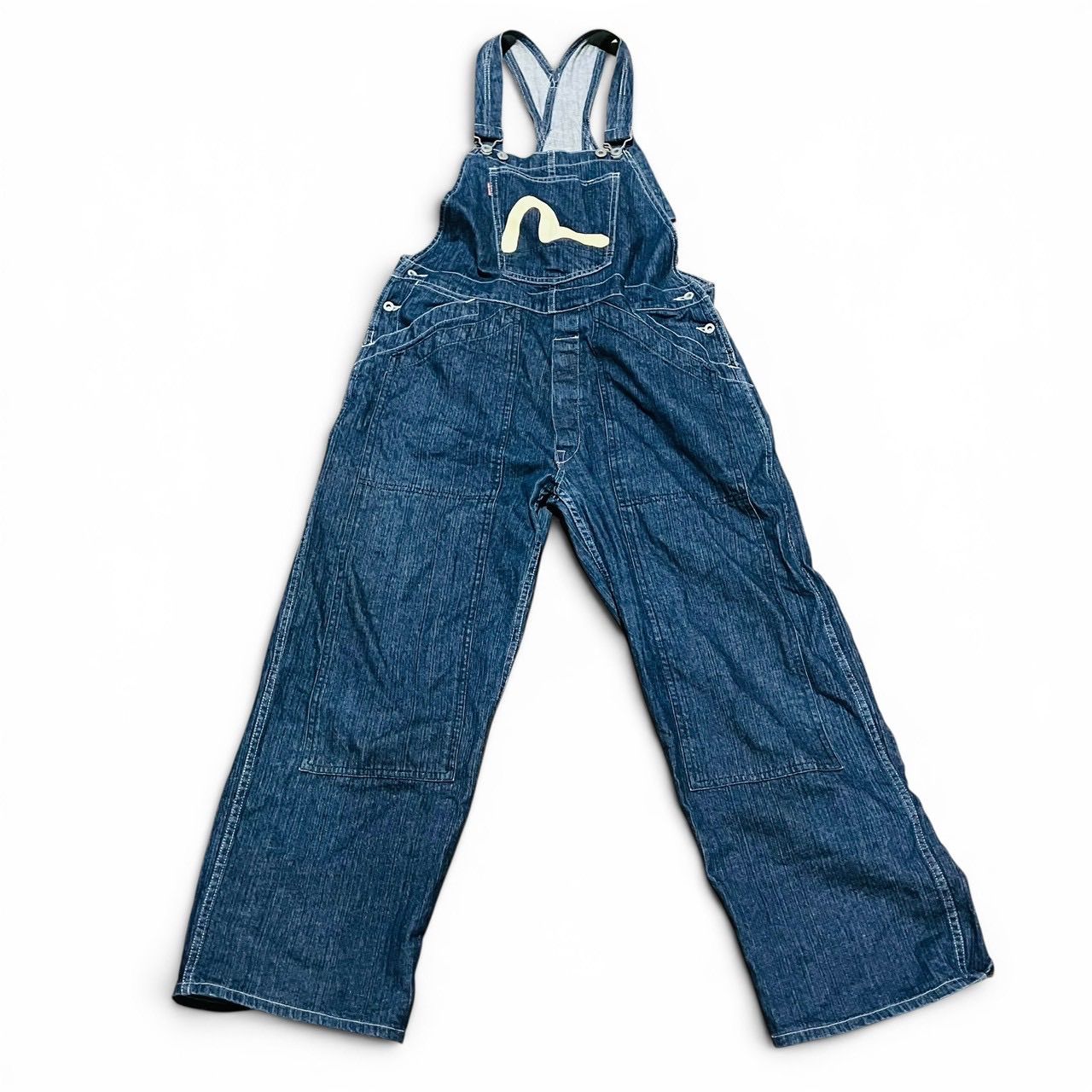 【kk/5.13】EVISU エヴィス デニムオーバーオール サイズ36