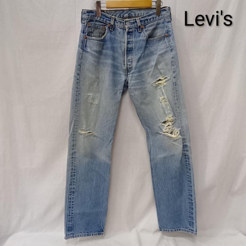 リーバイス levi's 501xx 01年製 made in USA ライトブルー W33 L34 メンズ 33インチ ISItems【USED】【古着】【中古】50159311
