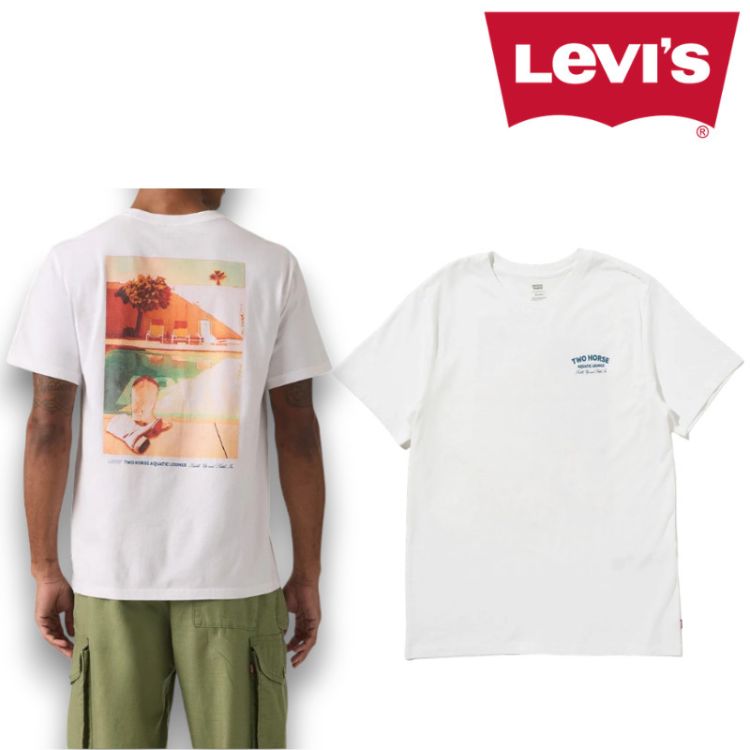 リーバイス Levi’s ショートスリーブ リラックス Tシャツ 半袖 白 ホワイト WHITE PLUS メンズ 161432375