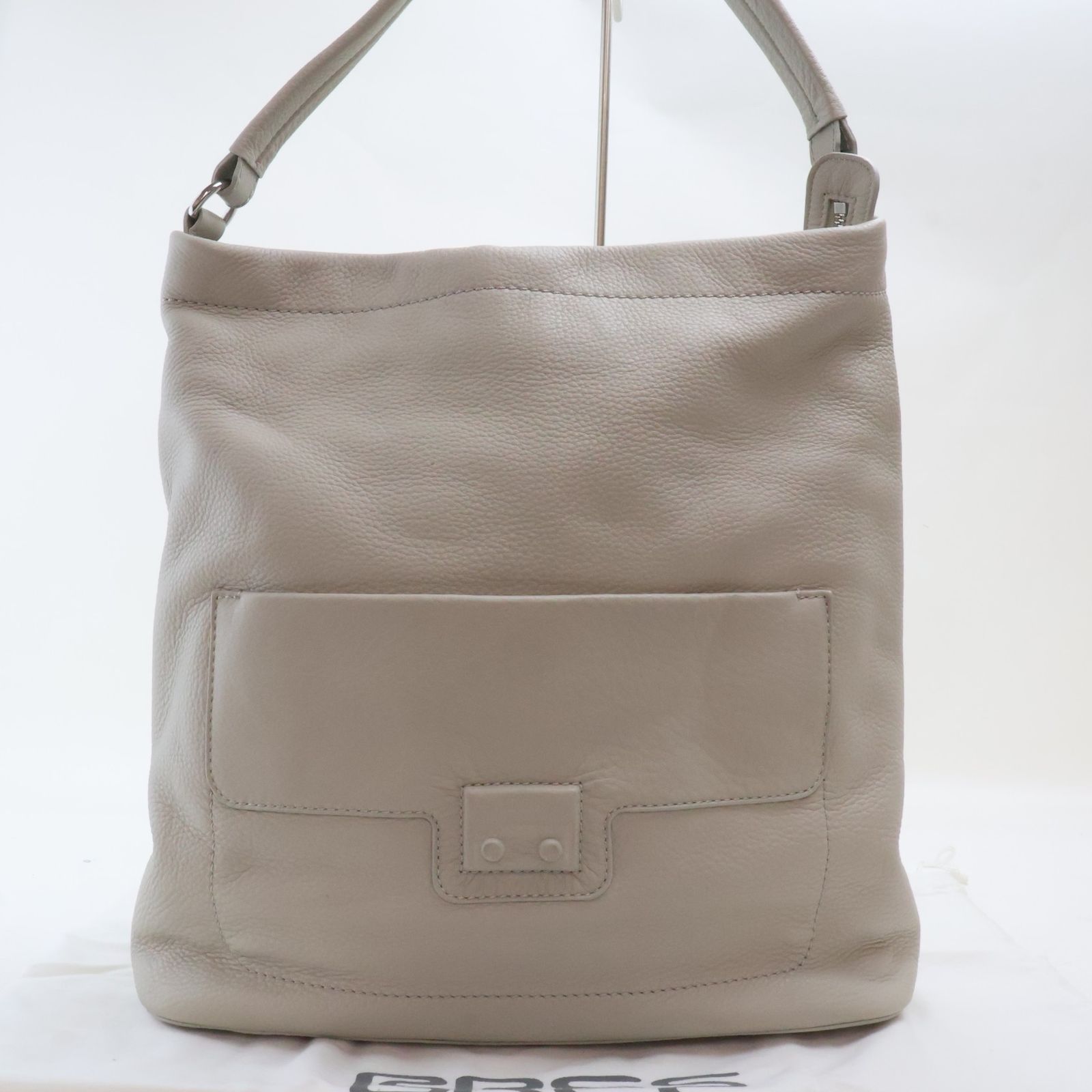 2605-7 ブリー トートバッグ BREE レザー製 ベージュ 上ZIP - メルカリ