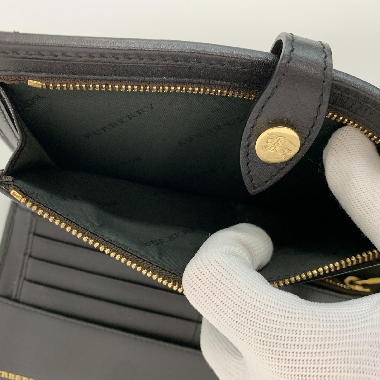 即納】 極美品バーバリー 未使用 長財布 箱付き