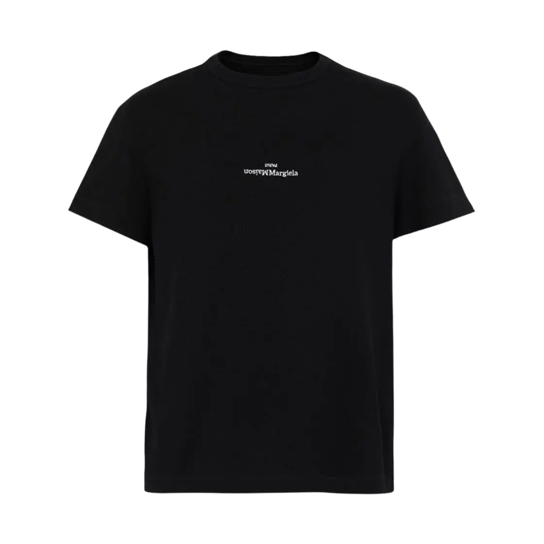 Maison Margiela メゾンマルジェラ ディストーテッド ロゴ Tシャツ ブラック