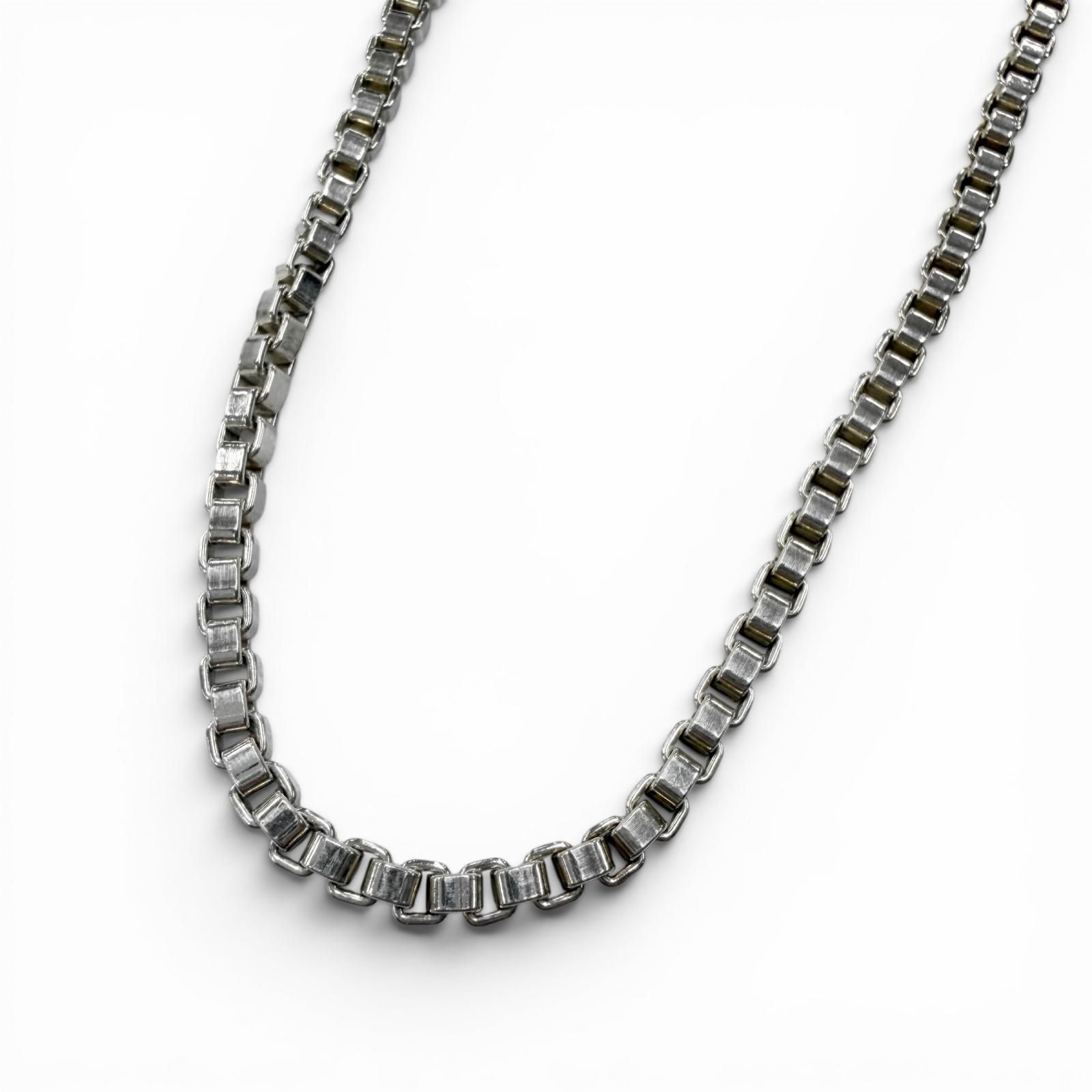 極美品□TIFFANY&Co. ティファニー ベネチアン ロングチェーン SV925 アクセサリー ネックレス シルバー 重量76.2g メンズ レディース