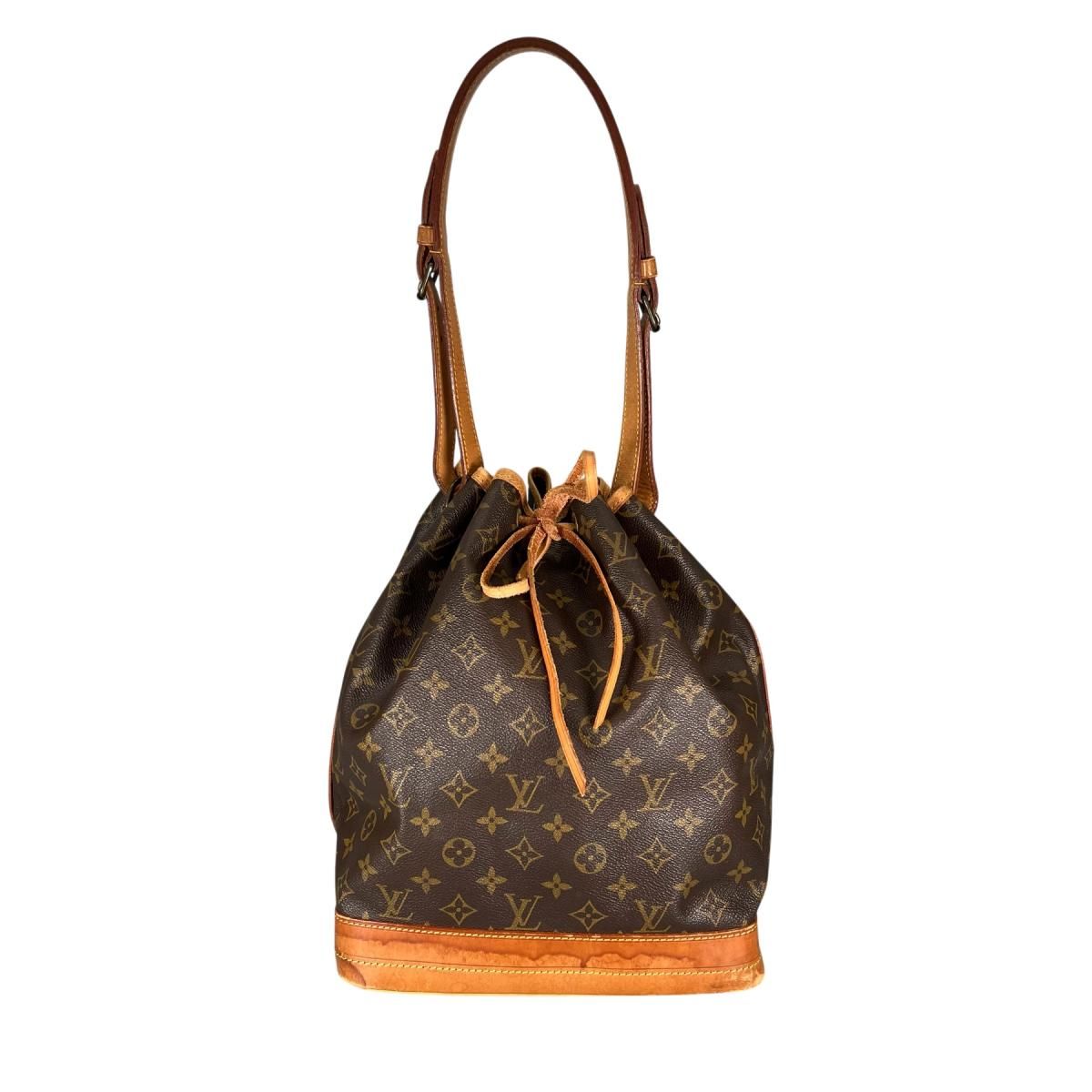 ルイヴィトン M42224 モノグラム 巾着型ショルダーバック ノエ ショルダーバッグ LOUIS VUITTON ブラウン