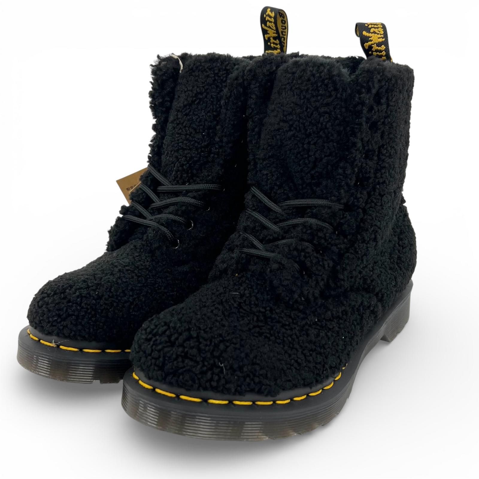 未使用品▲Dr.Martens ドクターマーチン 1460 PASCAL パスカル 8ホール ボア レースアップ ブーツ ブラック UK4 箱付き レディース