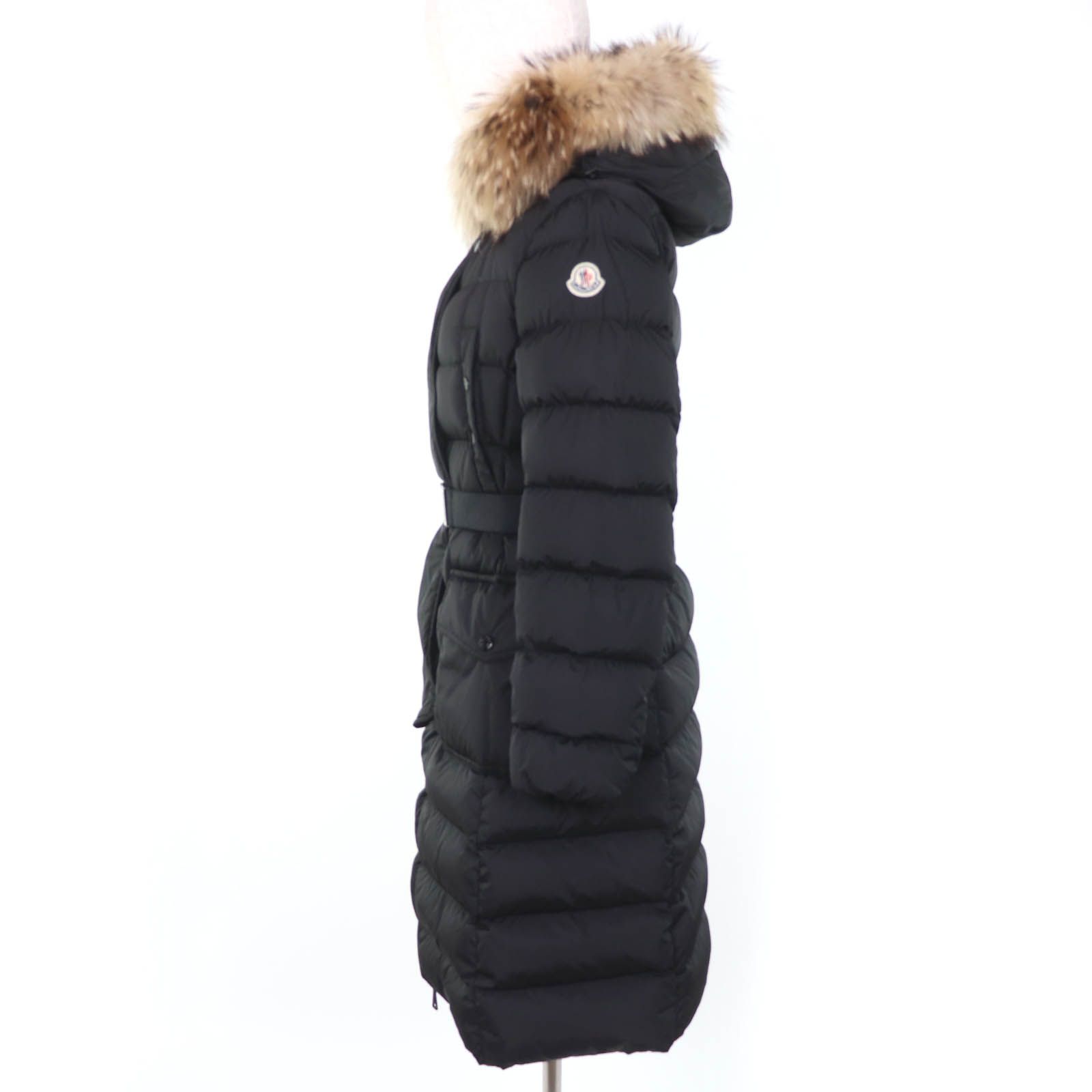 美品☆MONCLER モンクレール KHLOE ロゴワッペン・ラクーンファー 