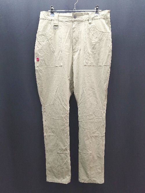 ◇ UIRGO WEAR WORKS ハイウエスト ベルトループ 両サイドポケット ワイドパンツ サイズ2 ベーシュ レディース E 【1310050011765】