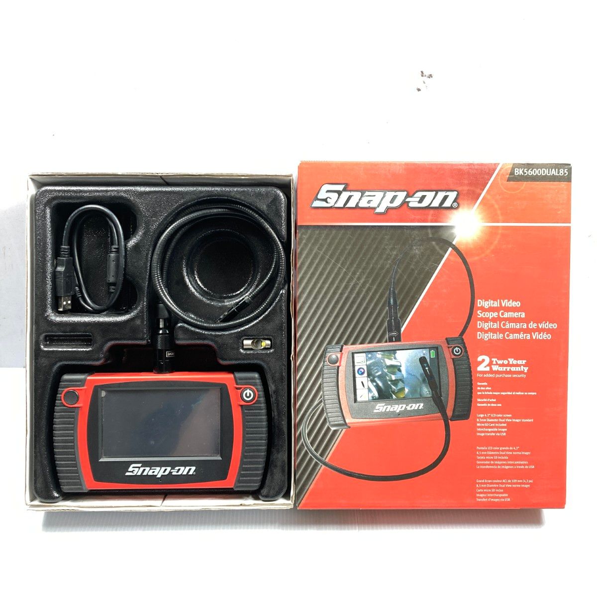 Snap-on スナップオン デジタルビデオスコープカメラ BK5600DUAL85 レッド 箱付