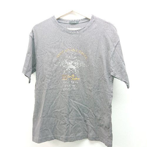 ◇ JEANASIS ラウンドネック カットソー カジュアル シンプル 長袖 Tシャツ サイズF チャコールグレー レディース E 【1310050015411】