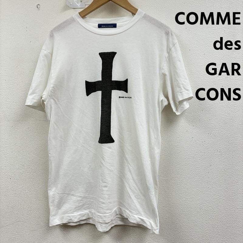 コムデギャルソン クロス プリント ロゴプリント Tシャツ 青山店限定 AD1992 メンズ 表記無し ISItems【USED】【古着】【中古】50159327