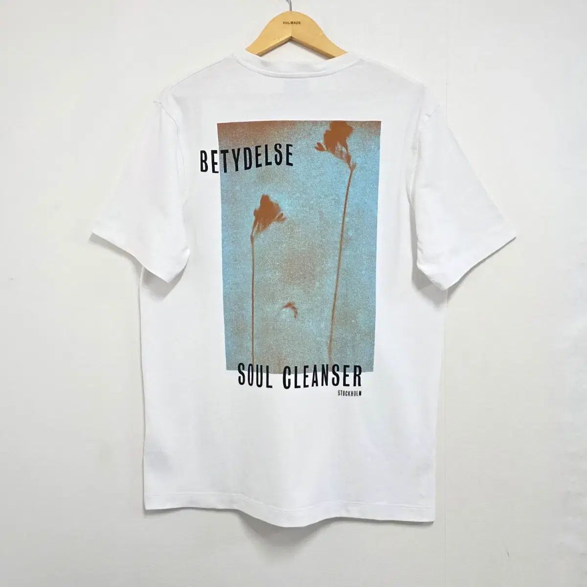 M 100) Acne Studios アクネストゥディオズ NATURE ネイチャー プリンティング 半袖Tシャツ 白