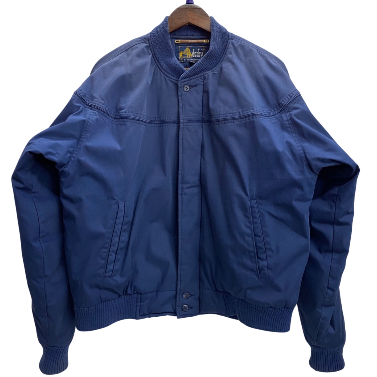 ヴィンテージ vintage 80's Derby of San Francisco ダービージャケット ジャケット ネイビー Mサイズ 201MT-5938 VB
